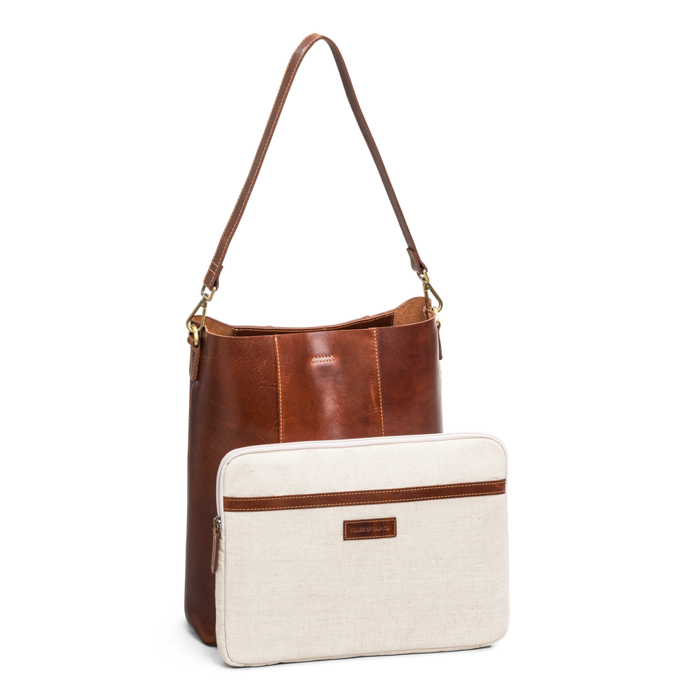 Bucket bag 16" i skinn Bucket bag 16" i skinn