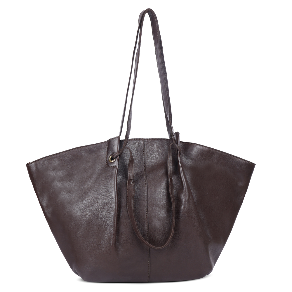 Chic Boho tote bag i skinn