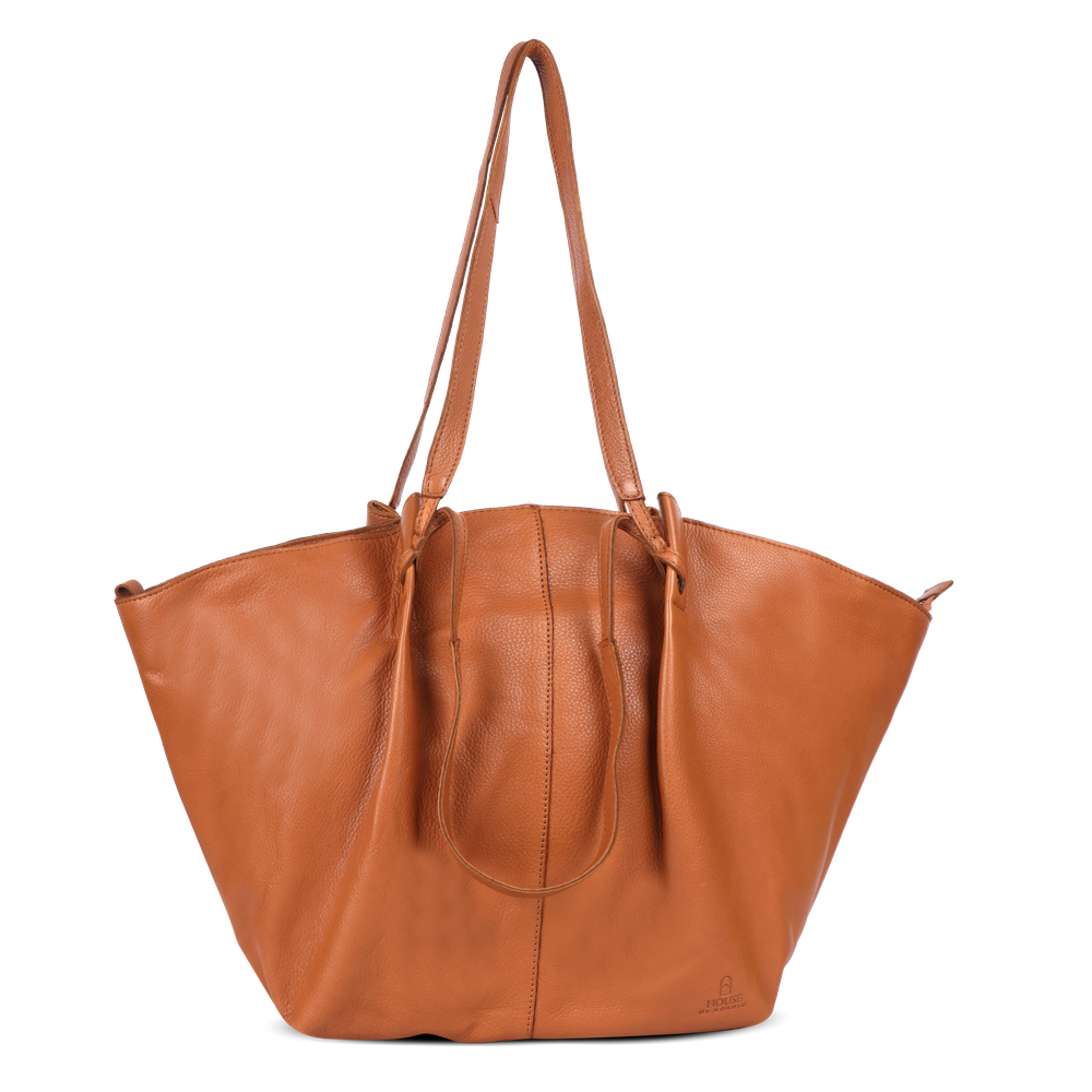 Chic Boho tote bag i skinn