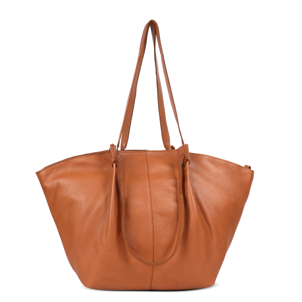 Chic Boho tote bag i skinn