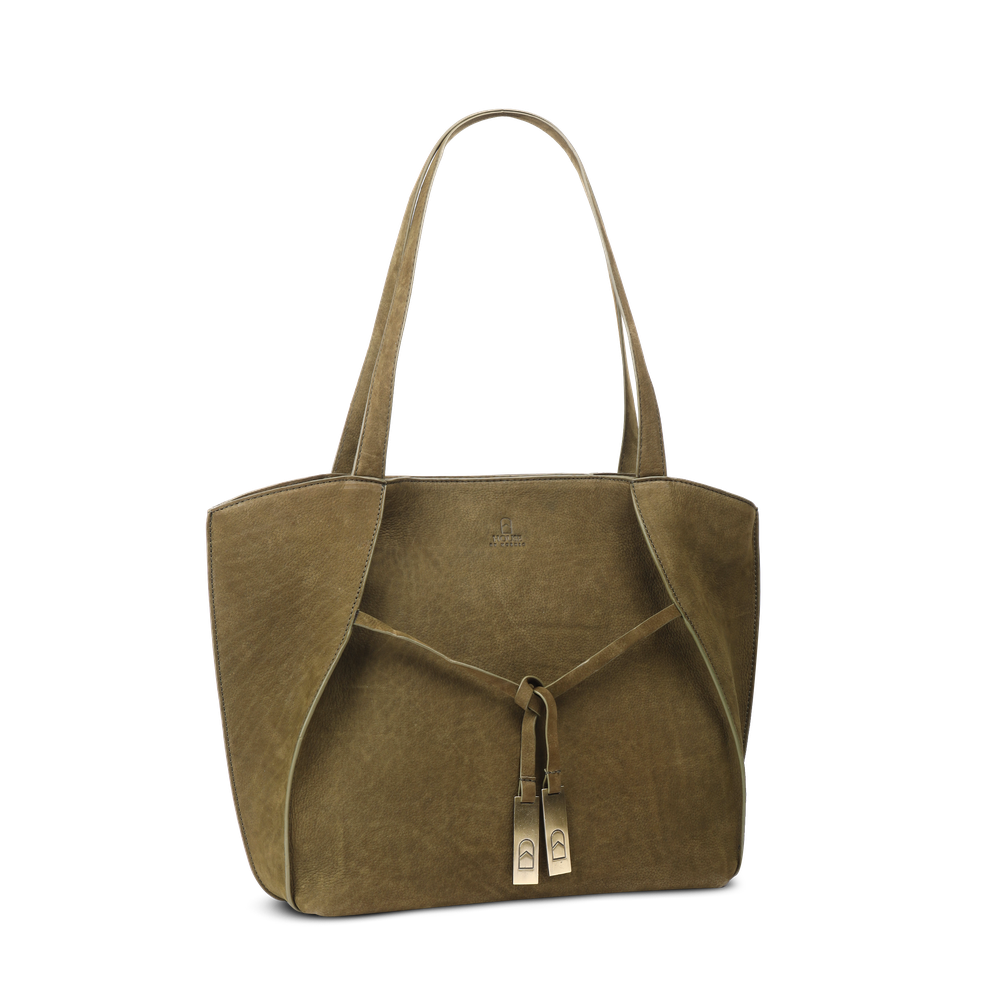 Chic Boho tote bag i skinn
