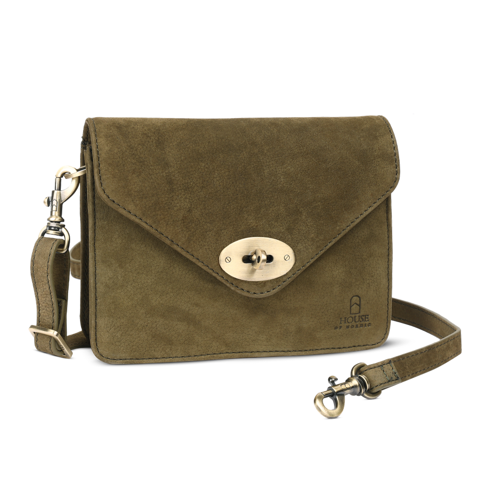 Chic Boho skulderveske i skinn