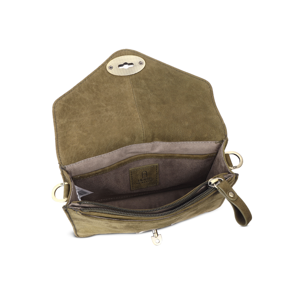Chic Boho skulderveske i skinn