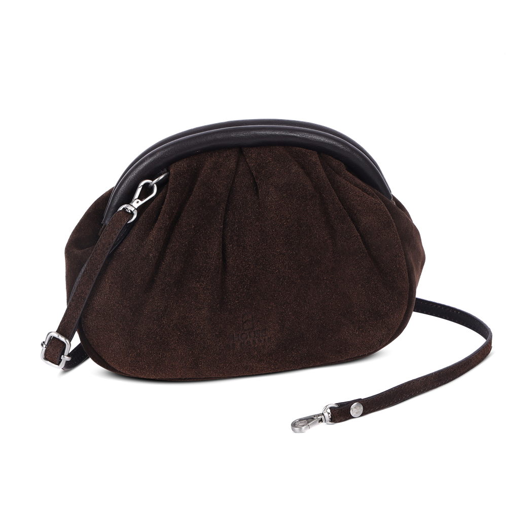 Chic Boho clutch i semsket skinn