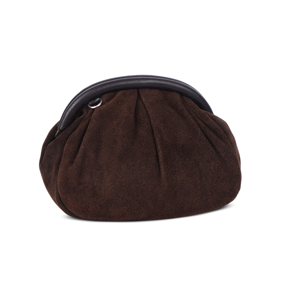 Chic Boho clutch i semsket skinn