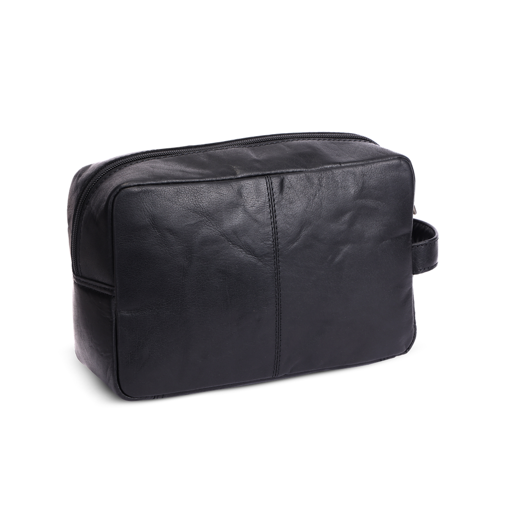 Toalettveske i skinn