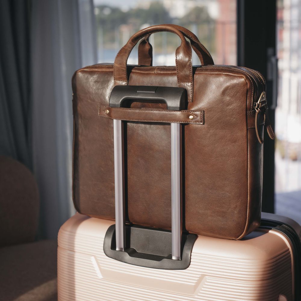 PC-veske Briefcase Medium skinn
