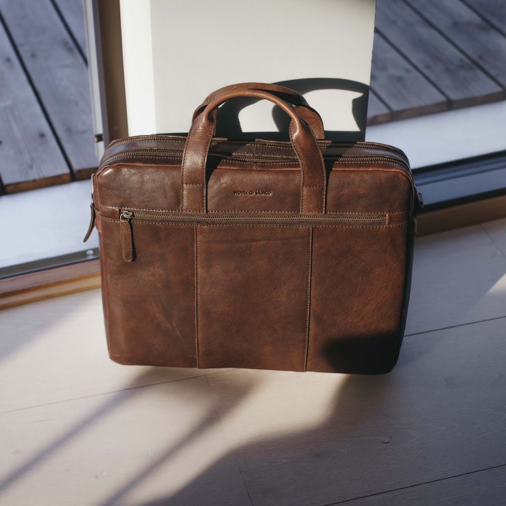 PC-veske Briefcase Medium skinn