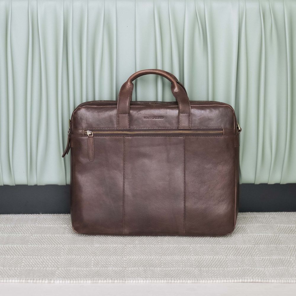 PC-veske Briefcase Medium skinn