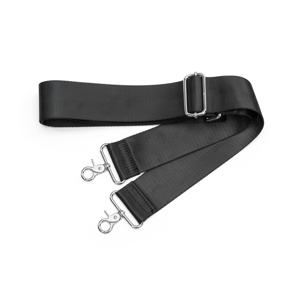 Skulderrem til veske - Black/silver