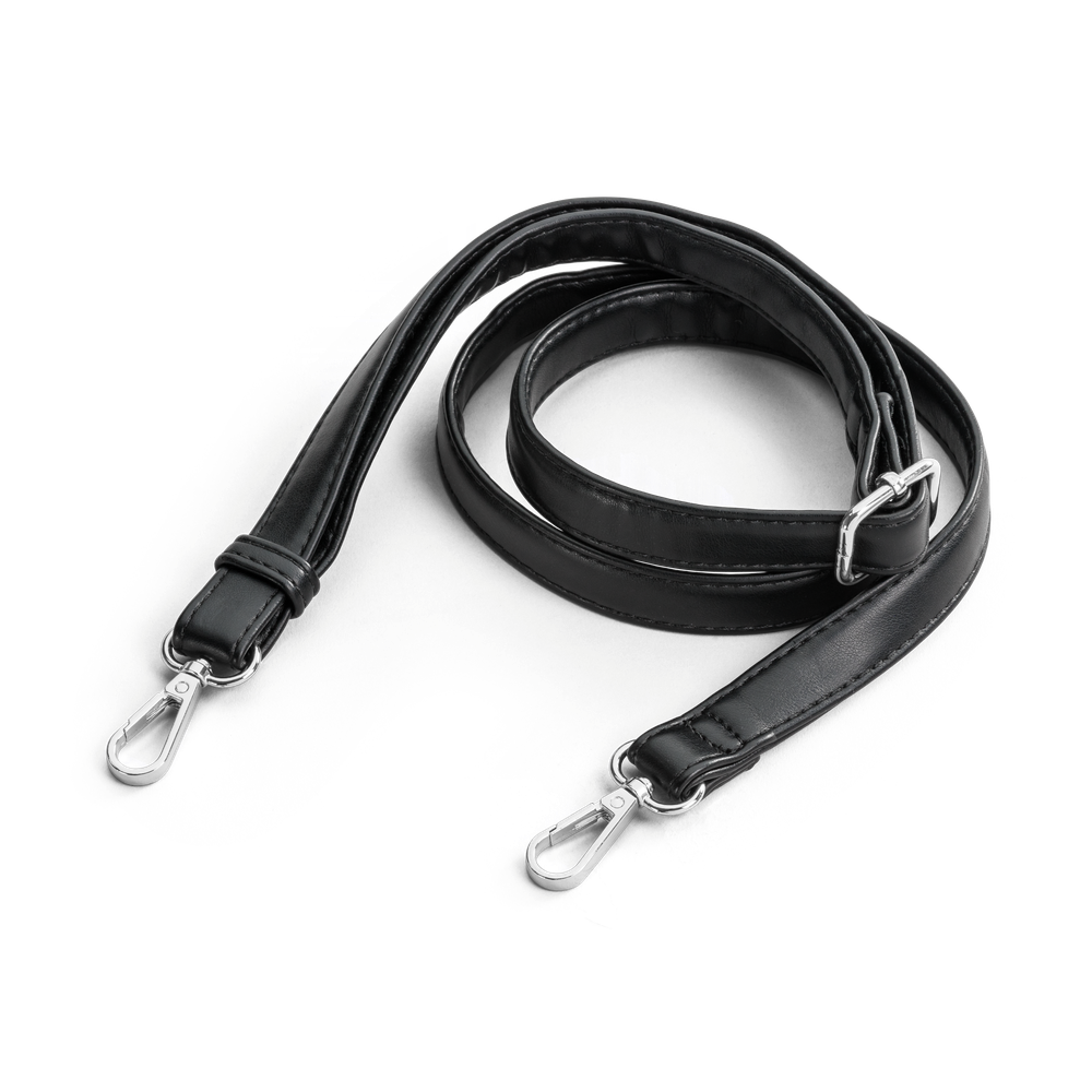 Skulderrem til veske - Black/silver