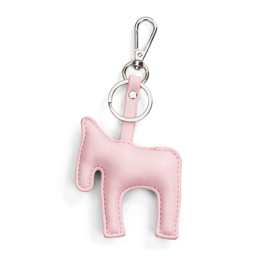 Bag charm/nøkkelring hestemotiv - Rosa