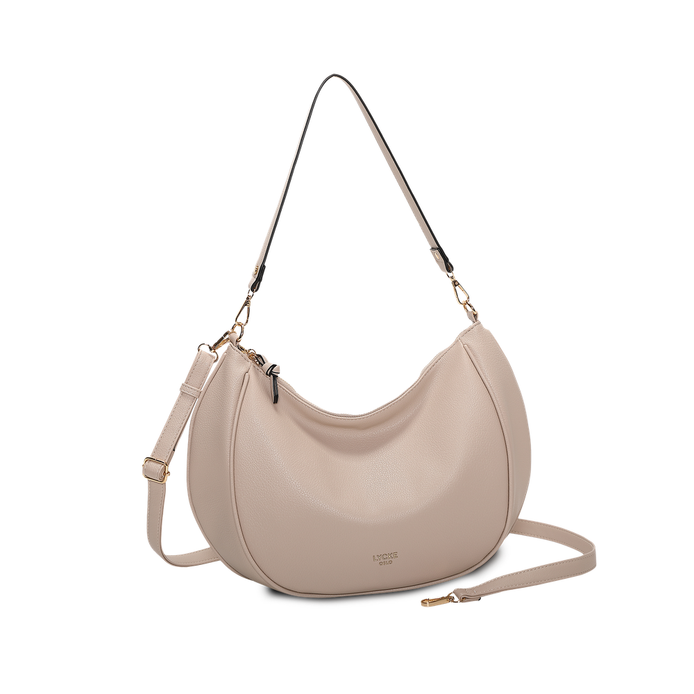 Skulderveske i hobo-modell - Beige