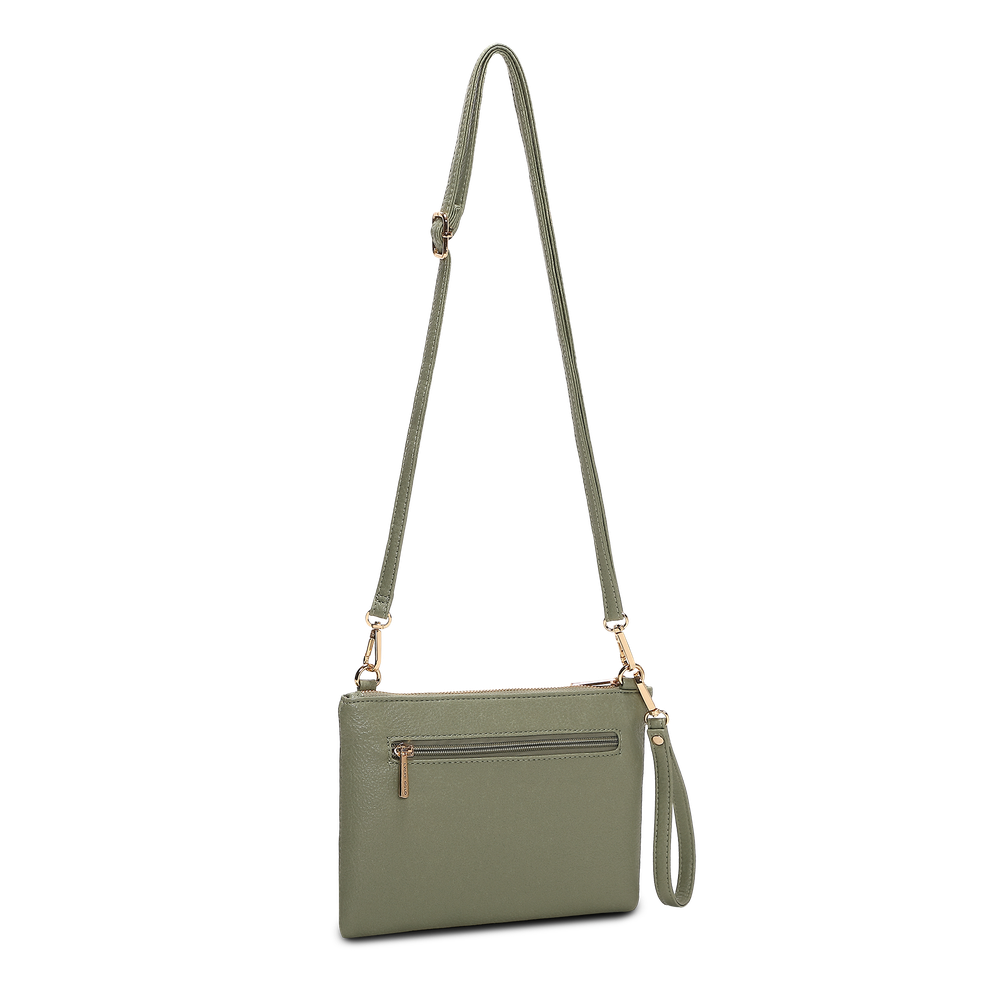 Alma clutch-veske med lang rem