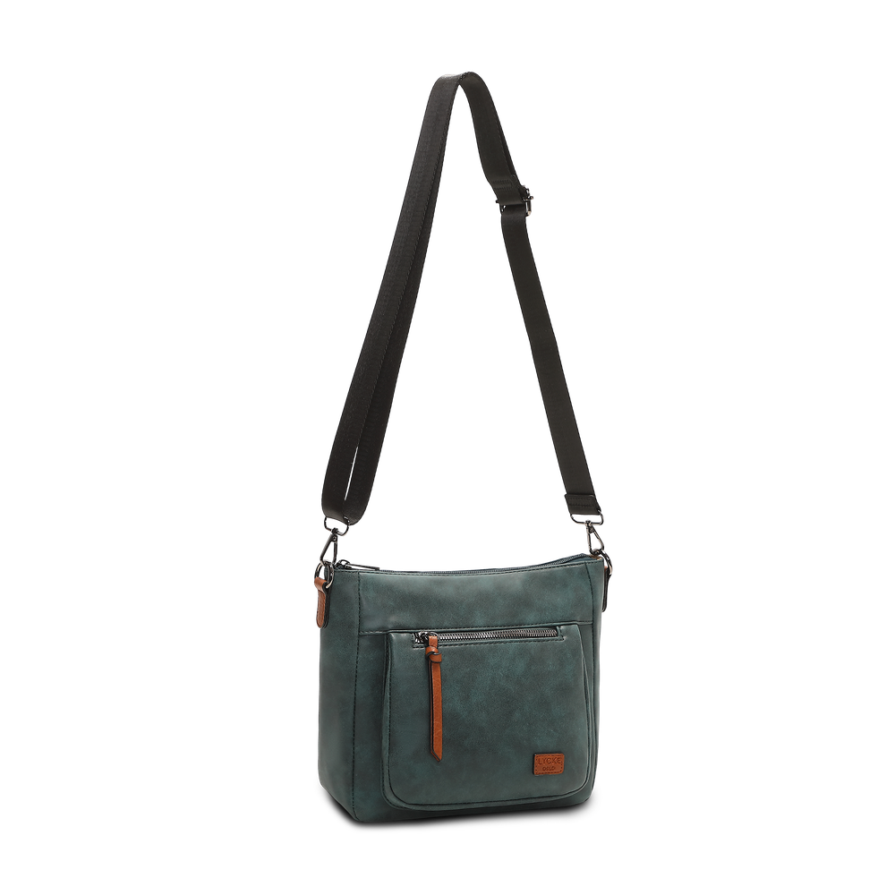 Skulderveske i crossbody-modell - Petrol