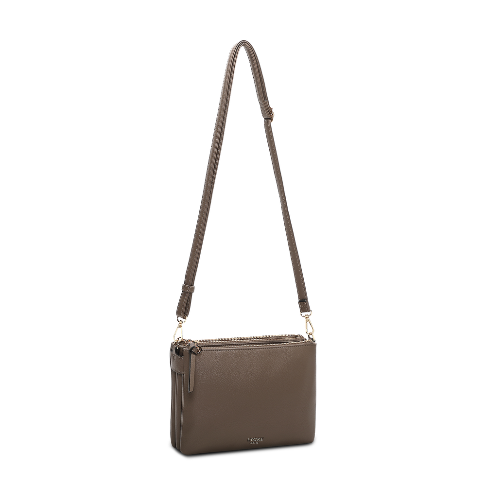 Crossbody-veske - Taupe
