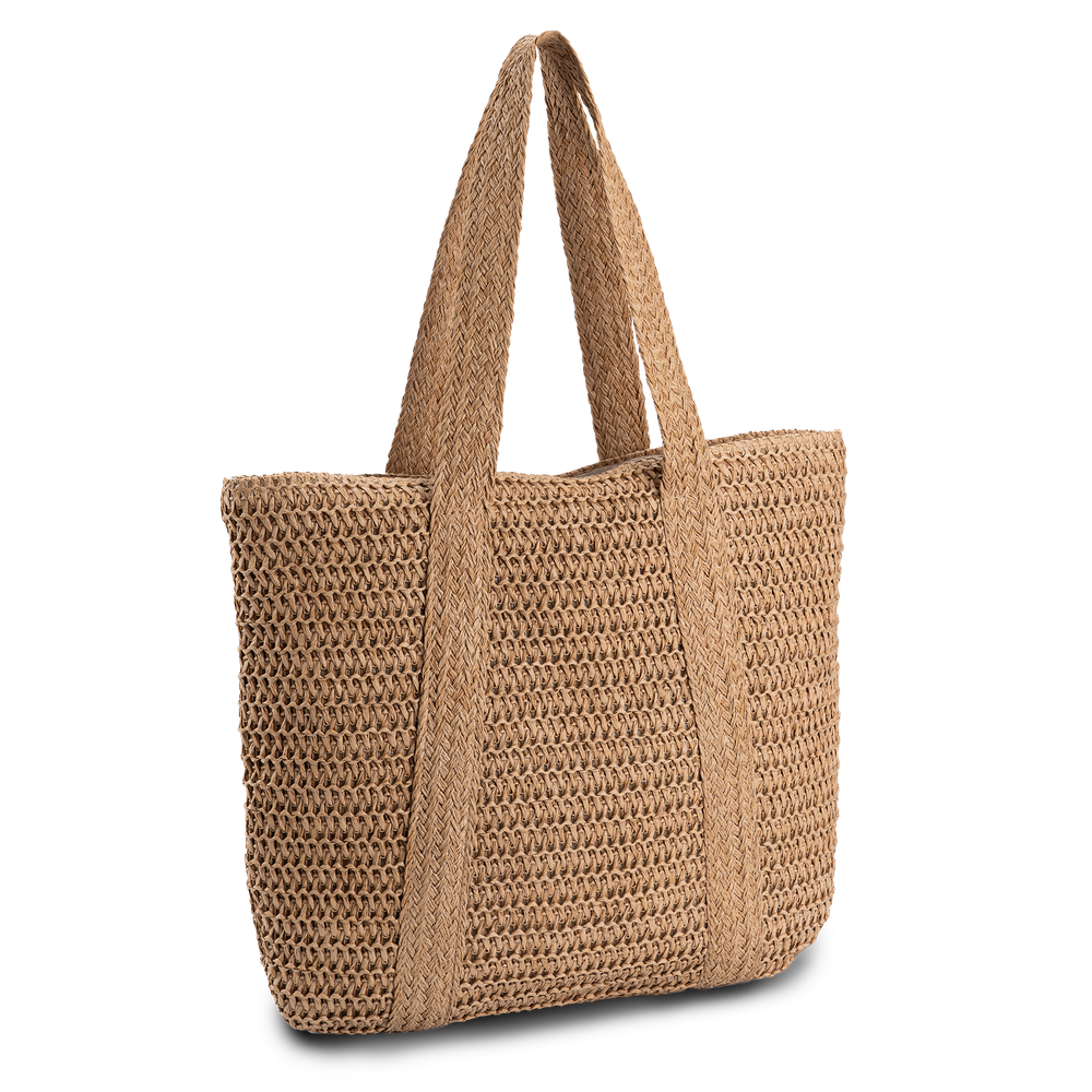 Shopper-veske i strå