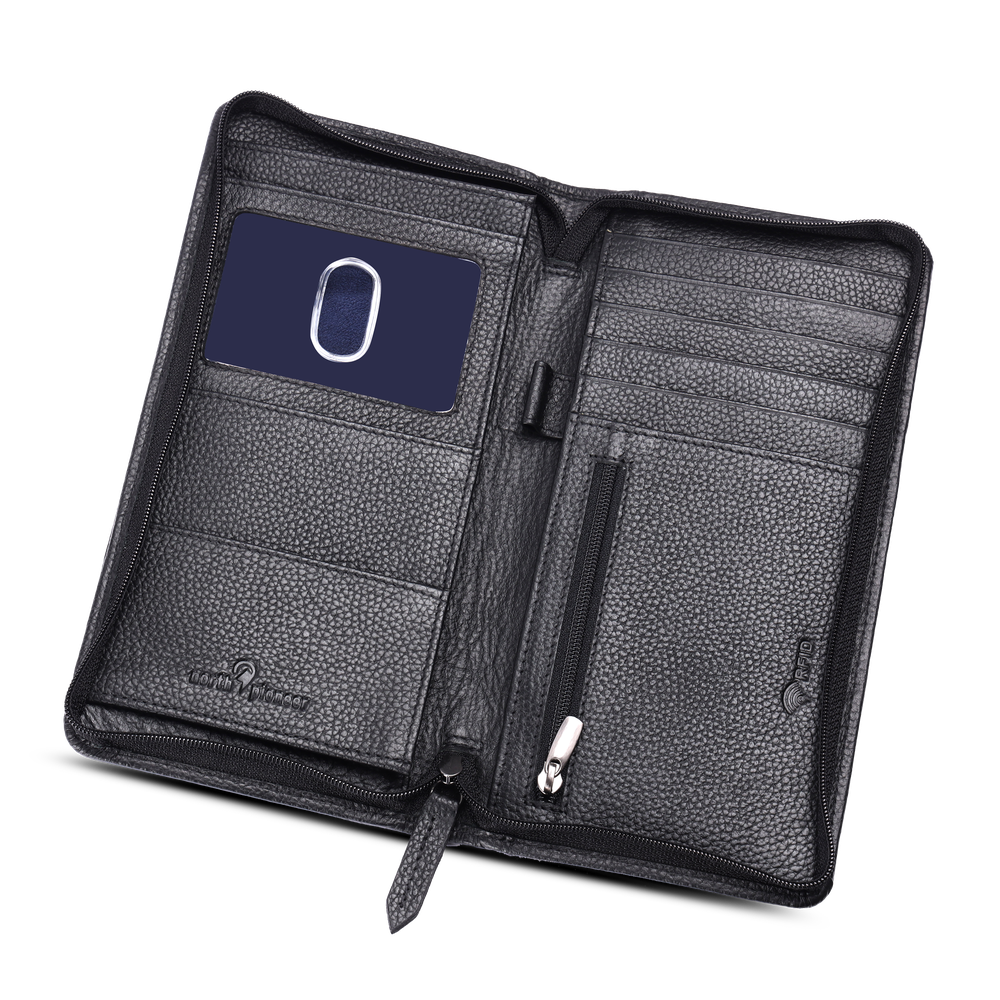 North Pioneer Reisemappe – skinn RFID-beskyttelse North Pioneer Reisemappe – skinn RFID-beskyttelse