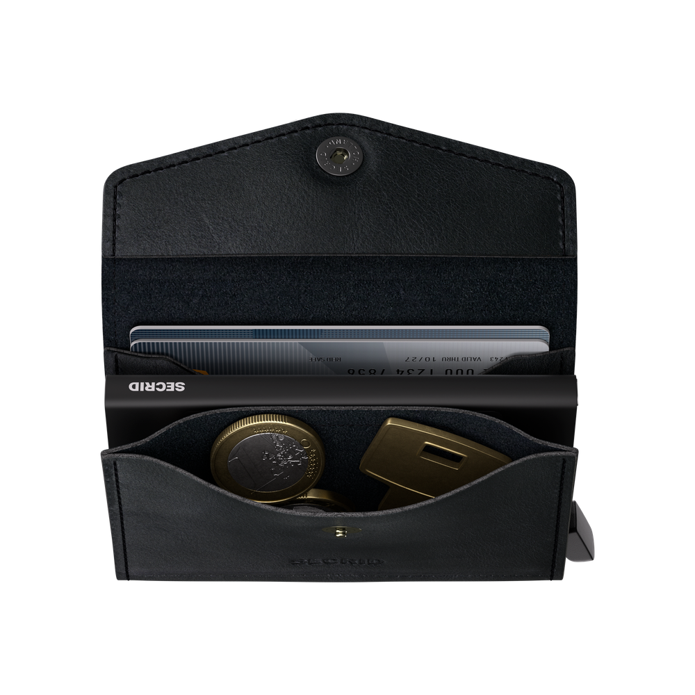 Envelope wallet vintage Black