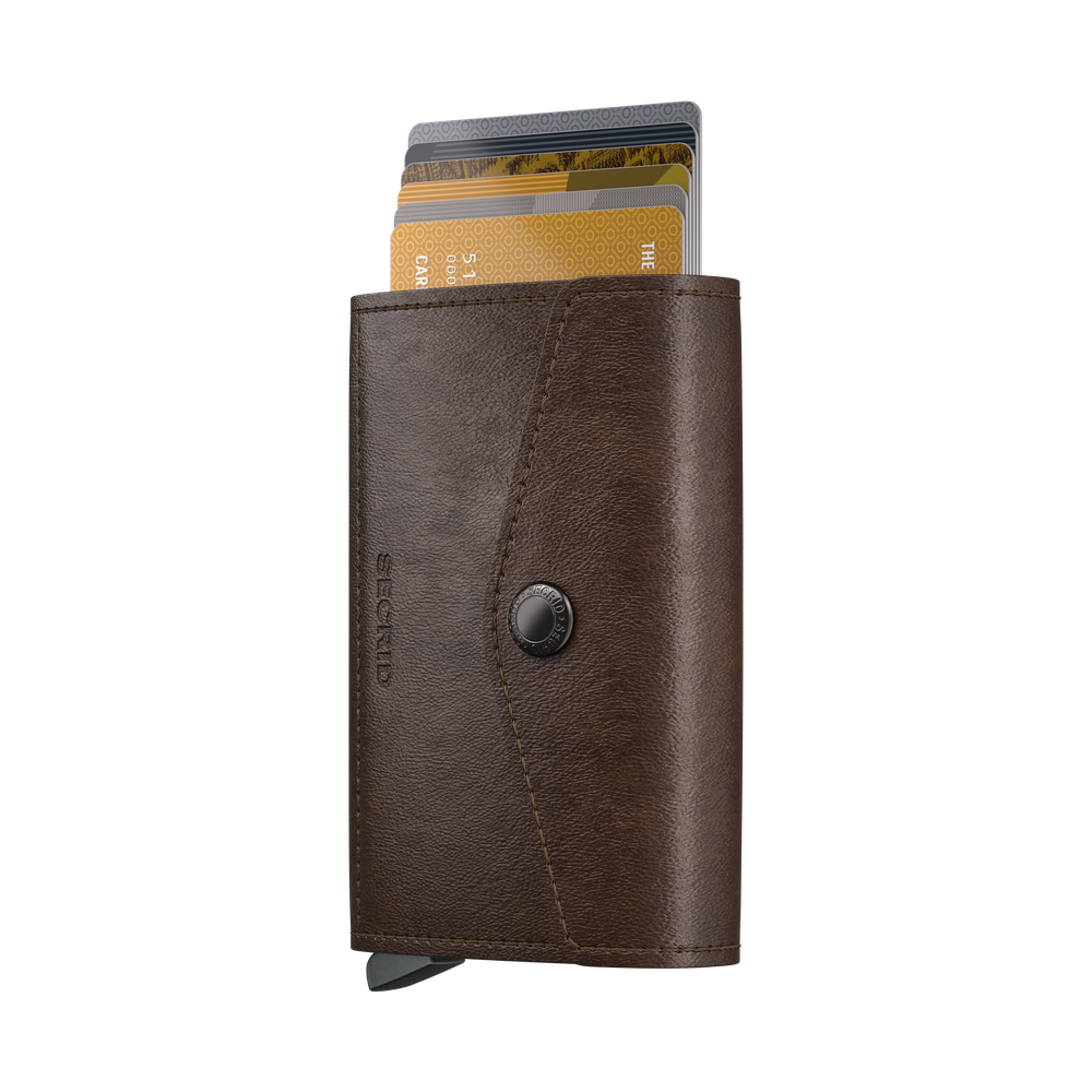 Envelope wallet vintage Chocolate