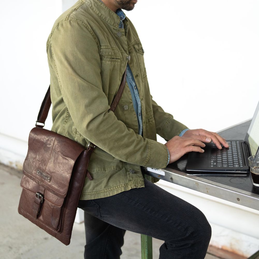 Veske Flap Bag skinn