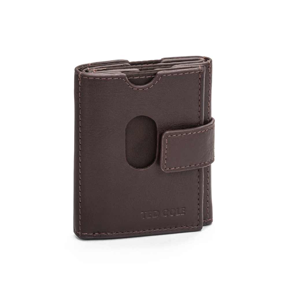 Kortholder i skinn - Vintage Brown