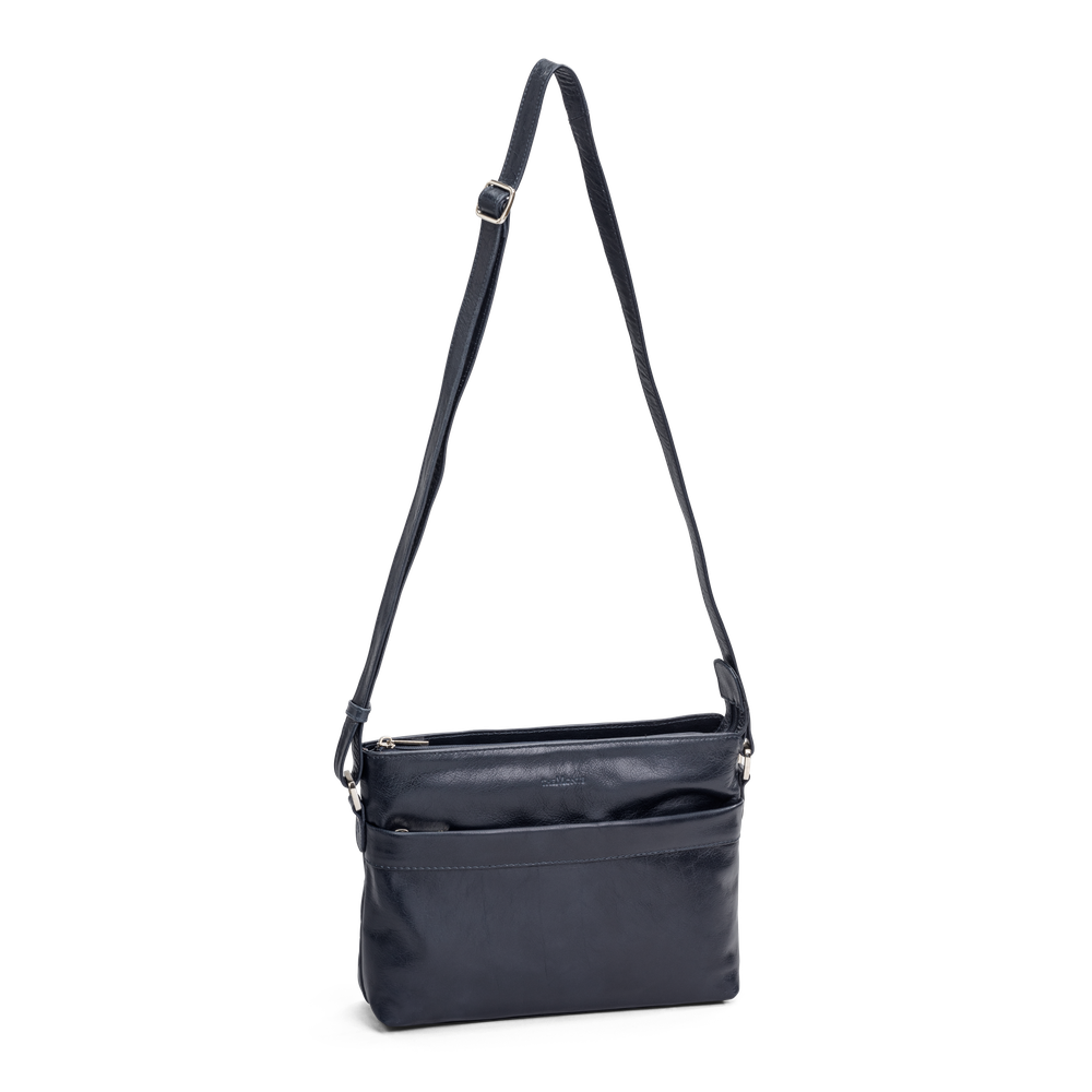 Skulderveske i skinn