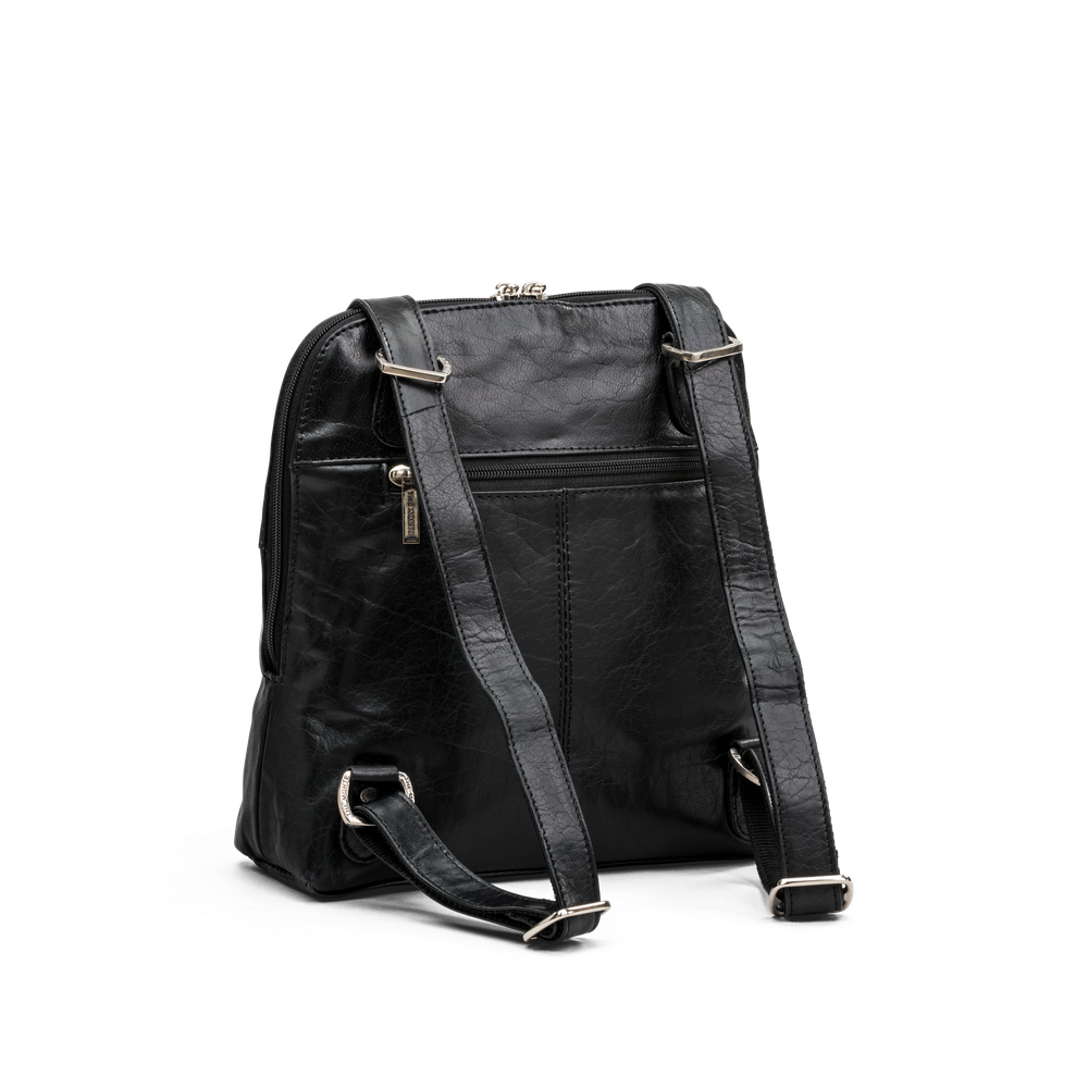 Kombi sekk og veske i skinn