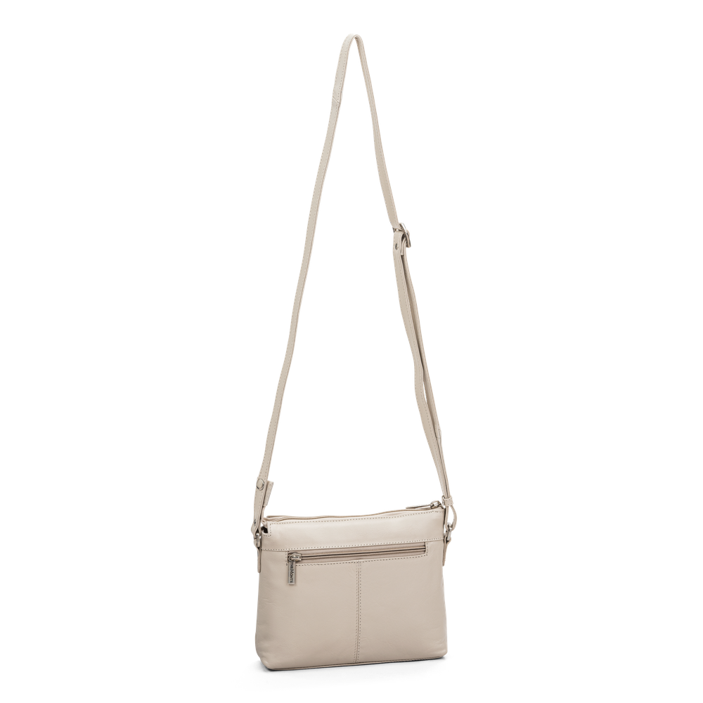 Crossbody skulderveske i skinn