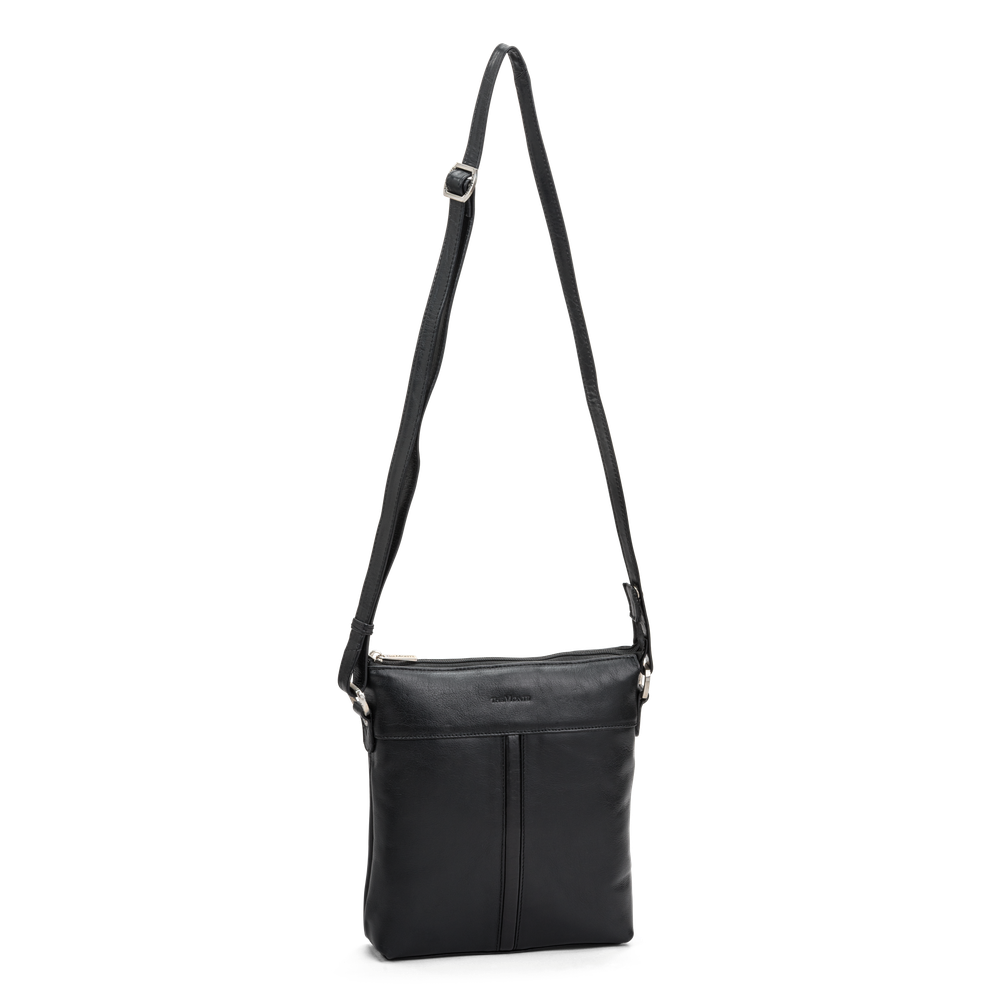 Crossbody-veske i skinn