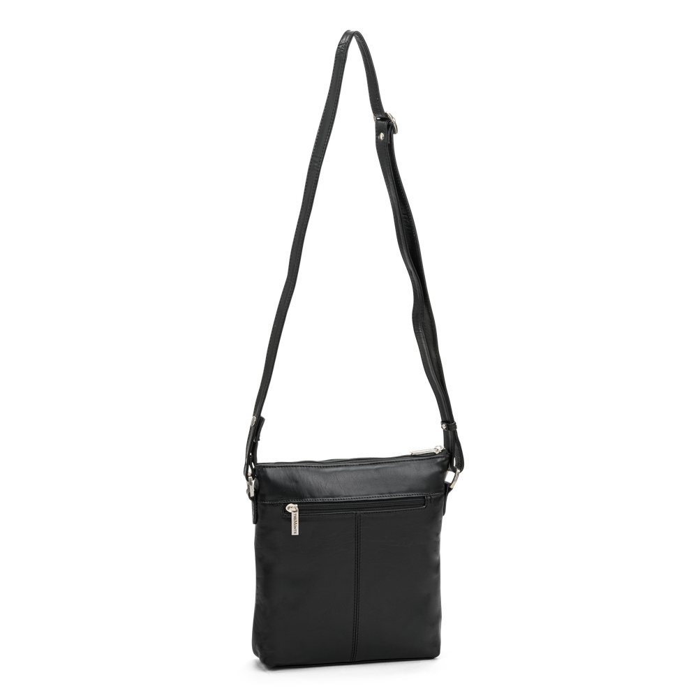 Crossbody-veske i skinn