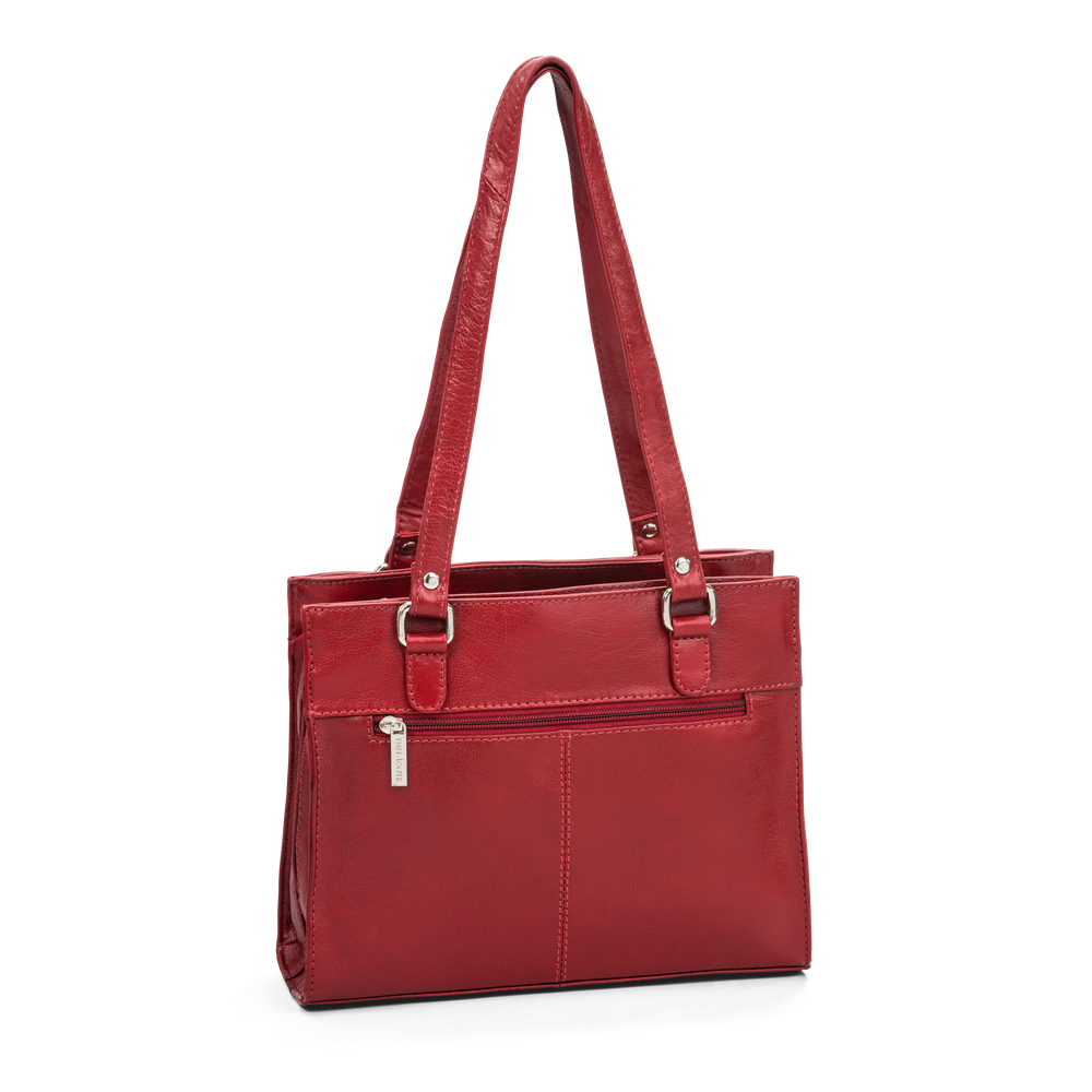 Skulderveske i skinn