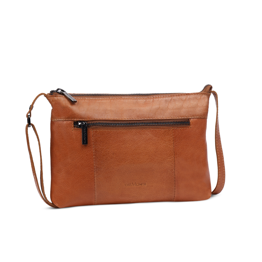 Crossbody-veske i skinn
