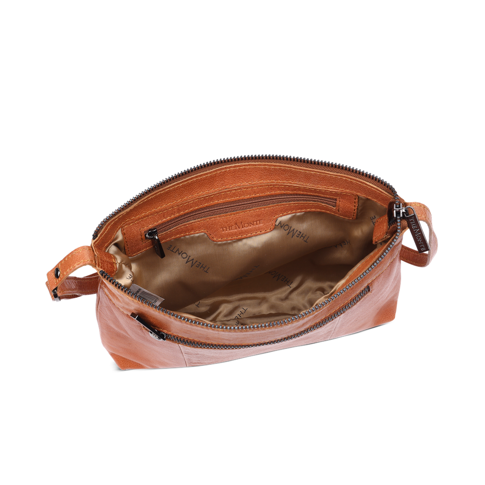 Crossbody-veske i skinn