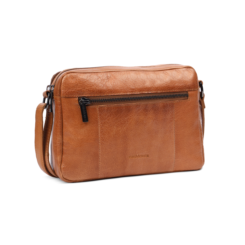 Crossbody-veske i skinn