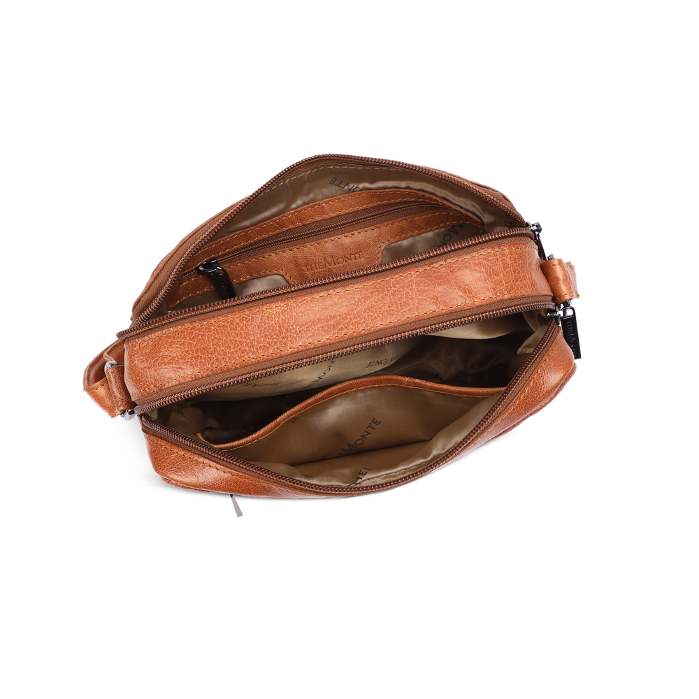 Crossbody-veske i skinn