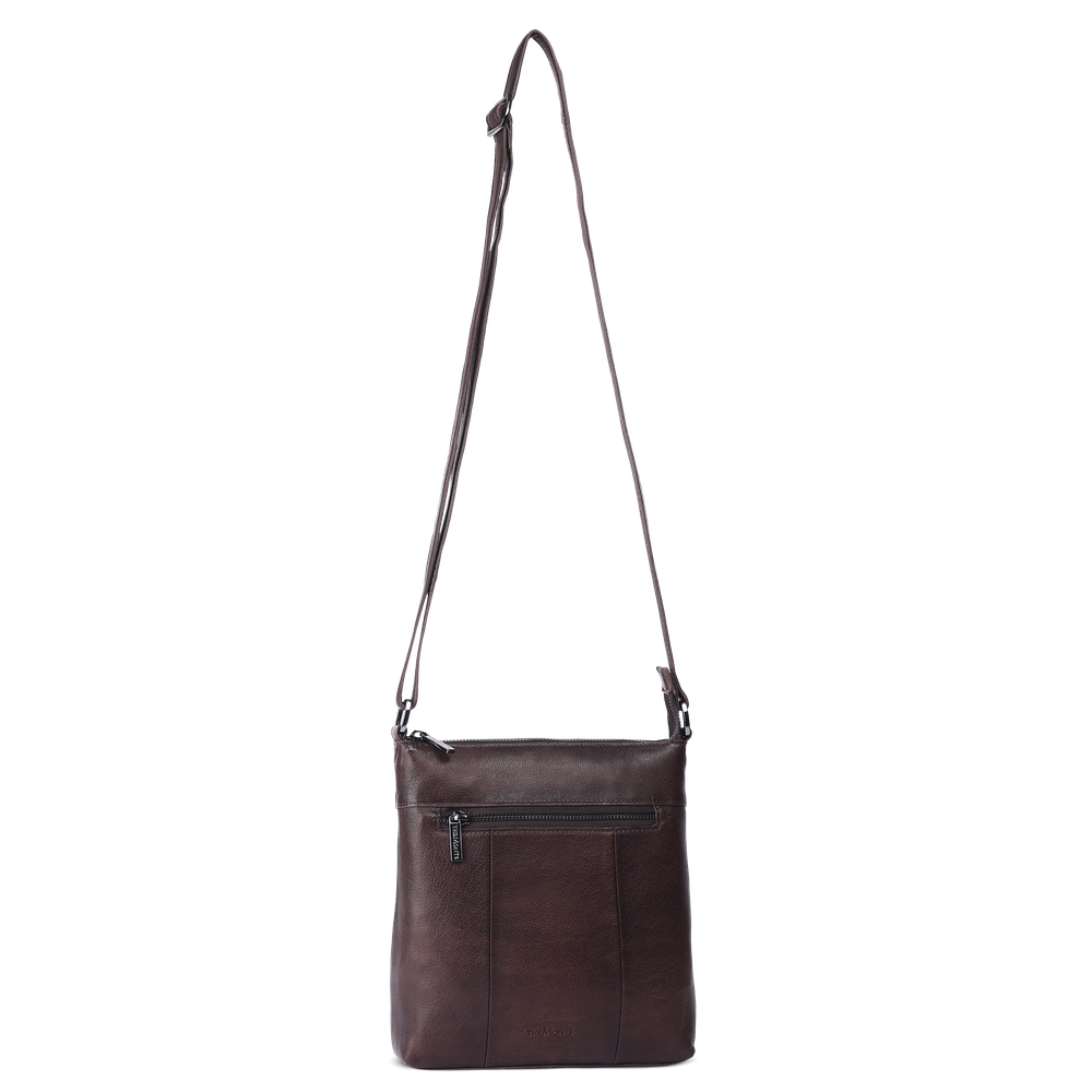 Crossbody-veske i skinn