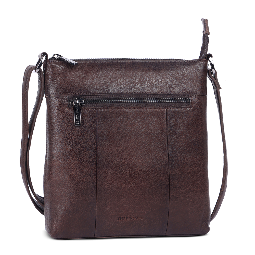 Crossbody-veske i skinn
