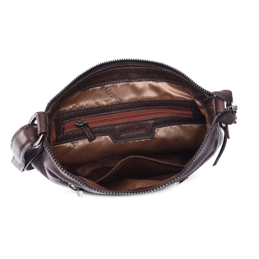 Crossbody-veske i skinn