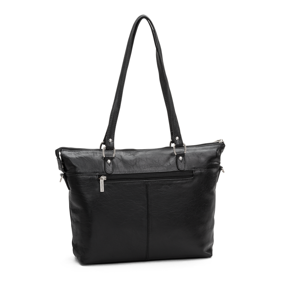 Tote bag medium i skinn