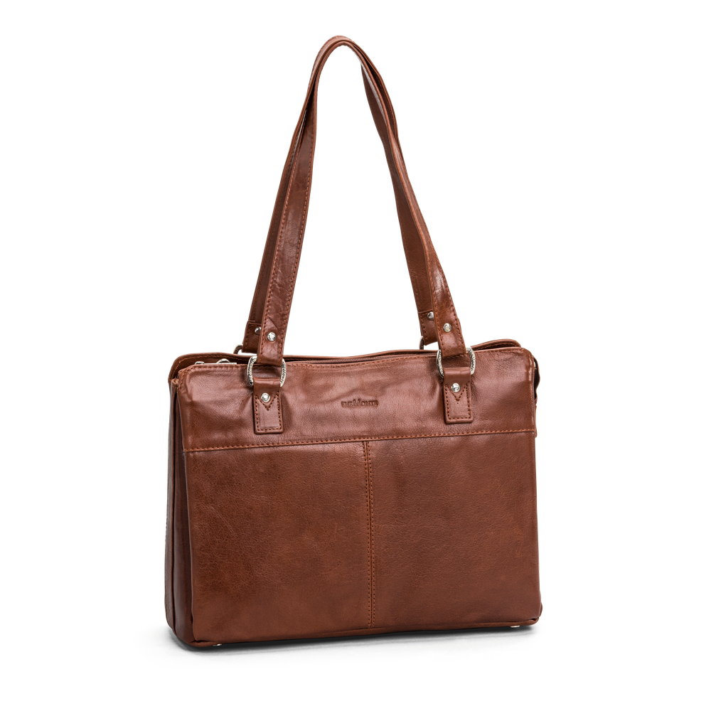 Tote bag medium i skinn