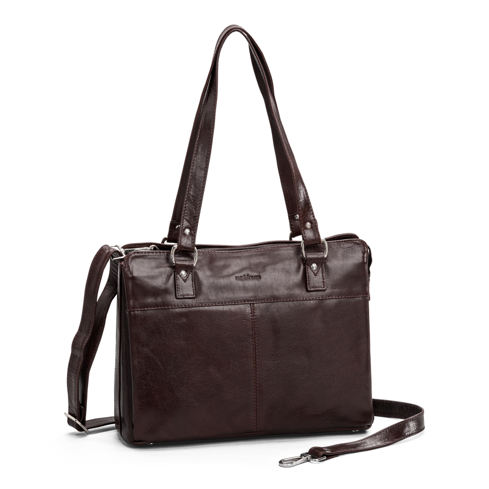 Tote bag medium i skinn