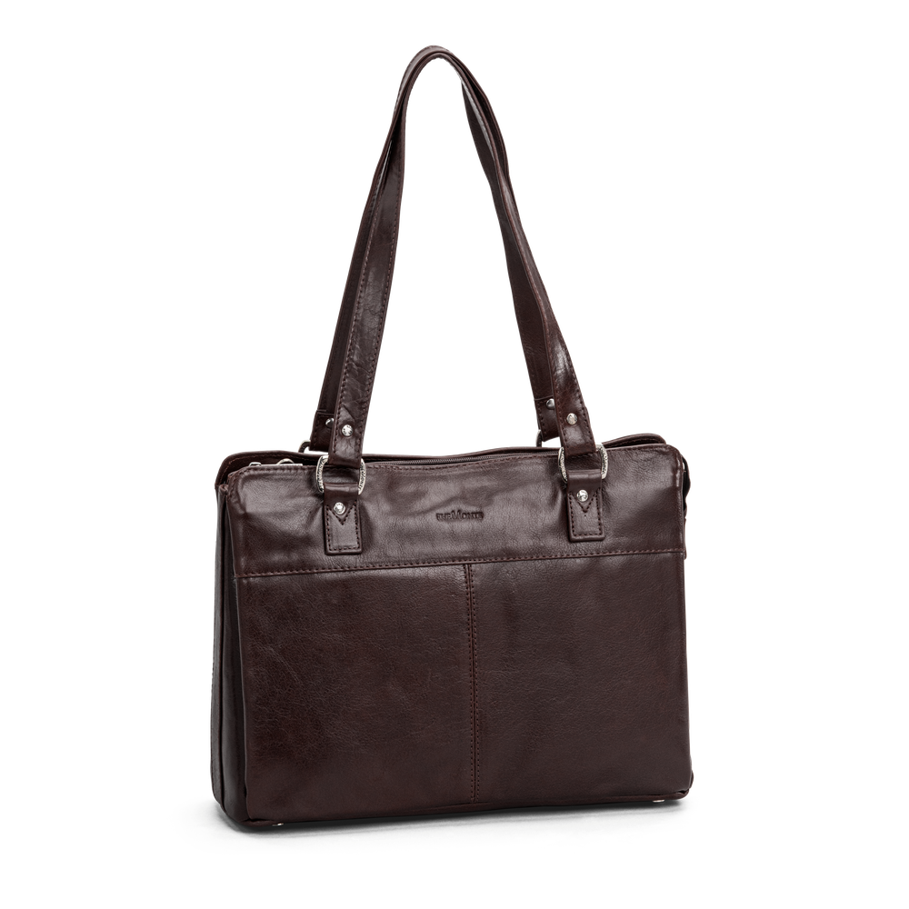 Tote bag medium i skinn