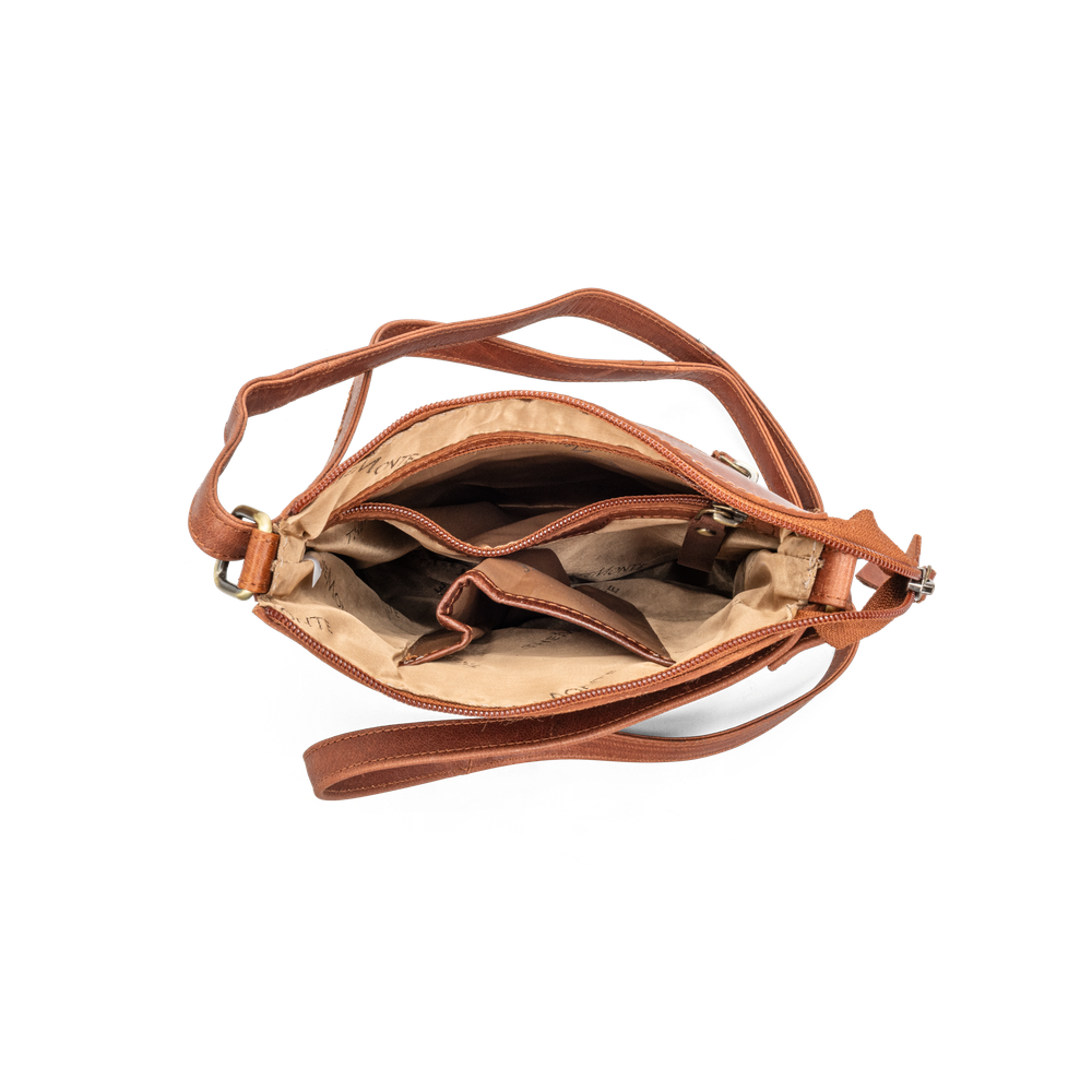 Skulderveske i skinn