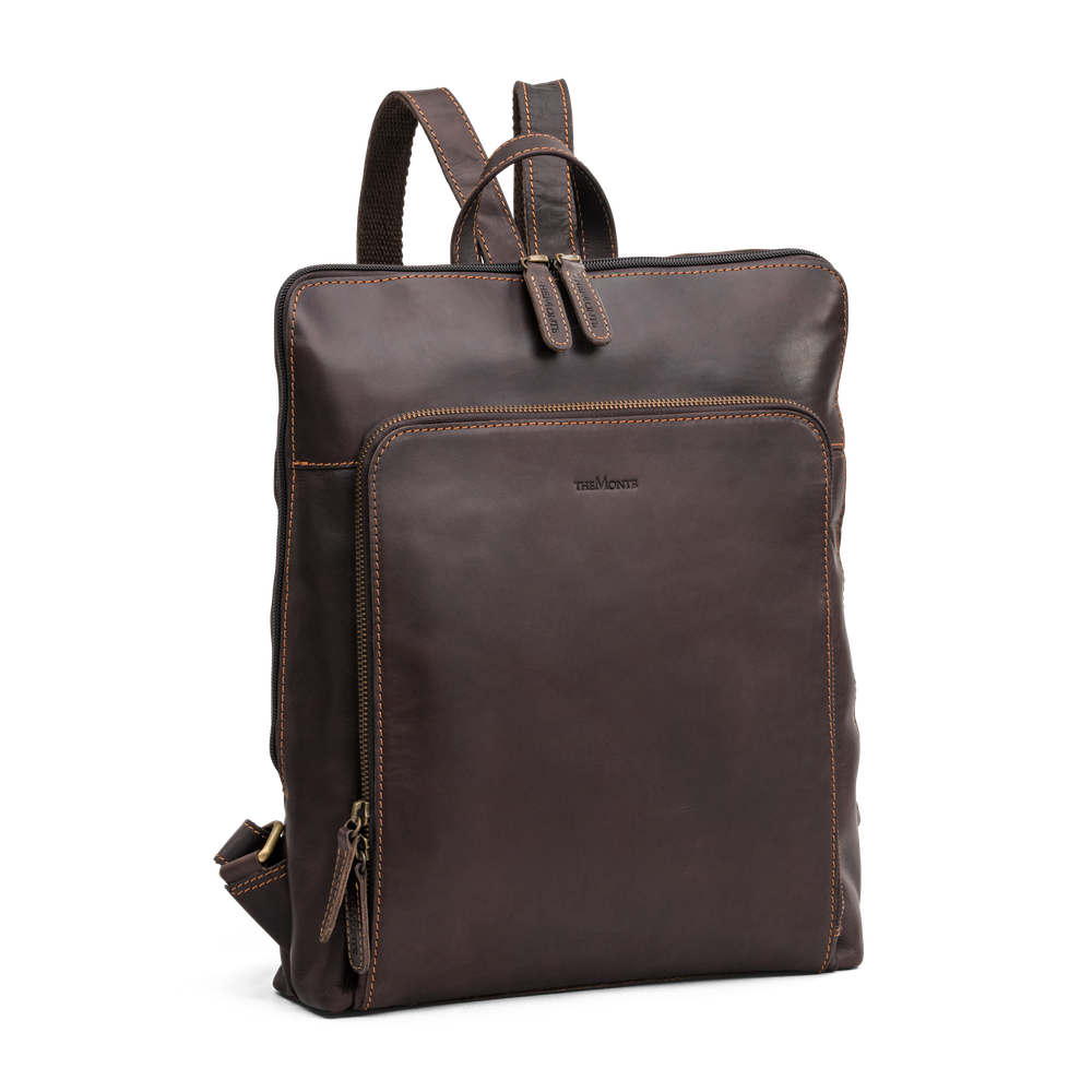 Ryggsekk til pc i skinn 13,3"