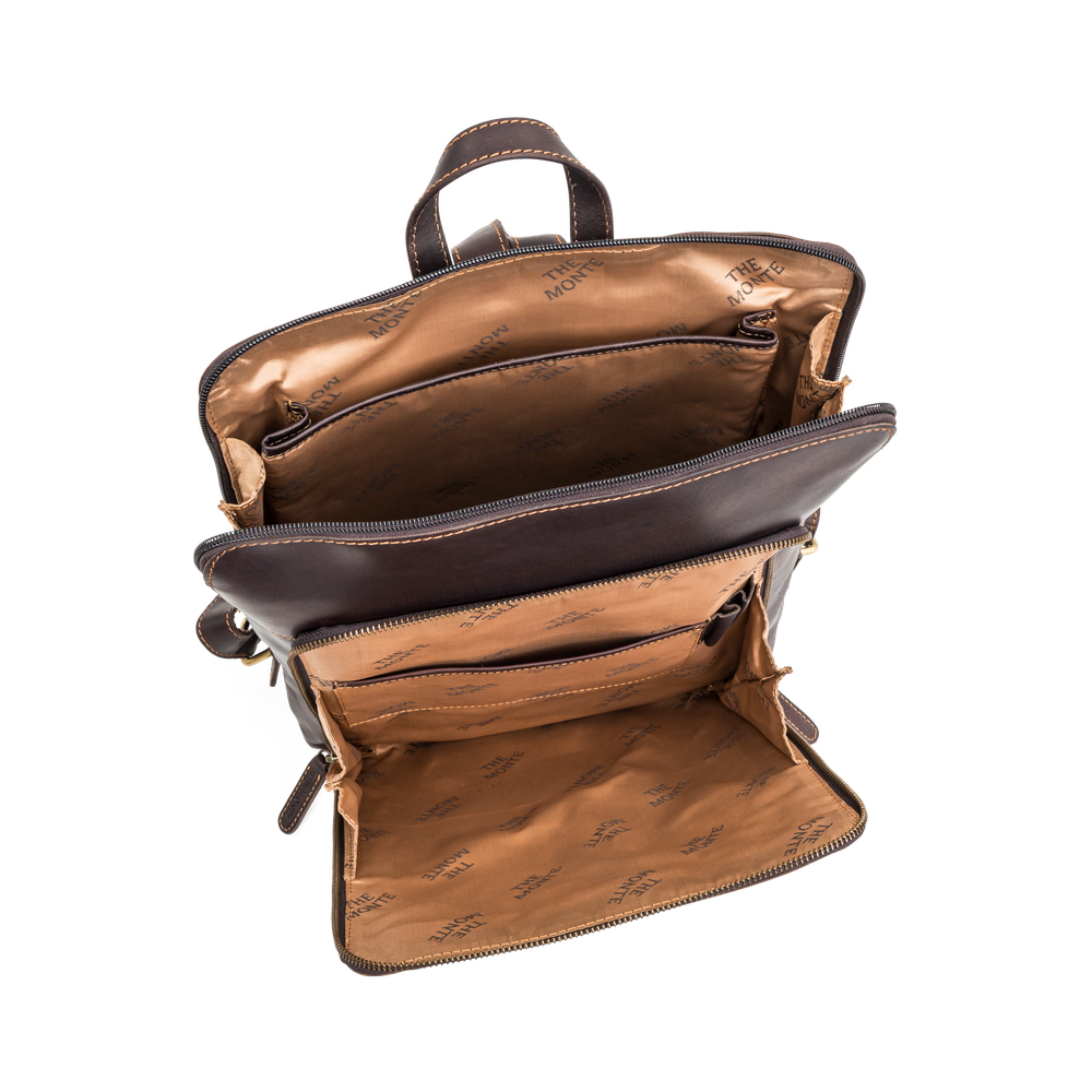 Ryggsekk til pc i skinn 13,3"