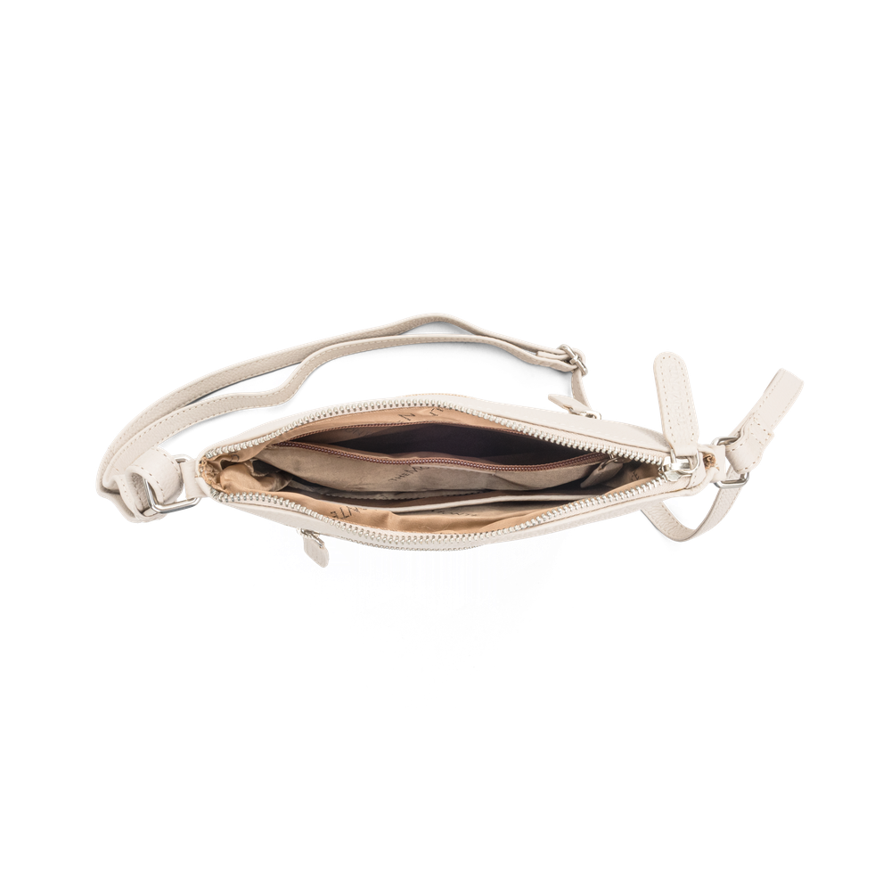 Crossbody-veske small i skinn