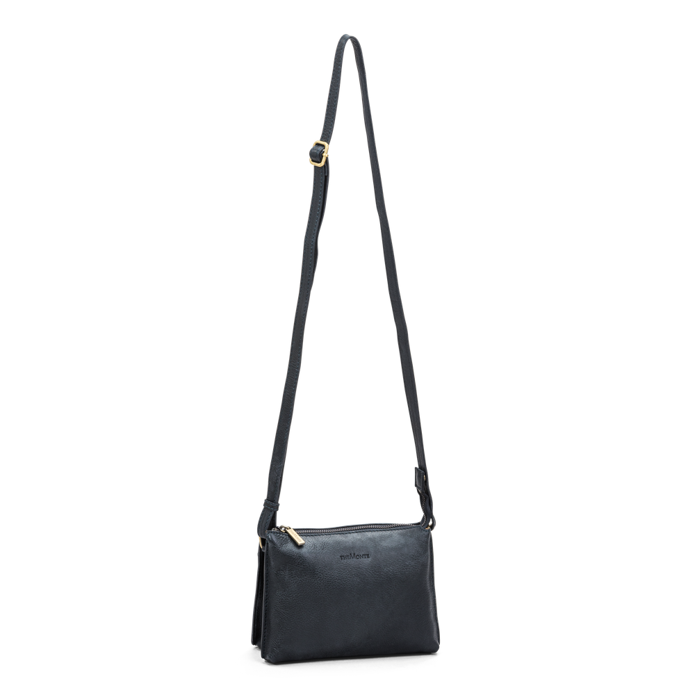 Clutch veske i skinn - Marine