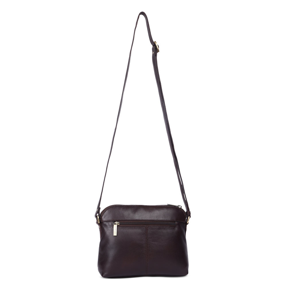 Crossbody-veskesmall i skinn