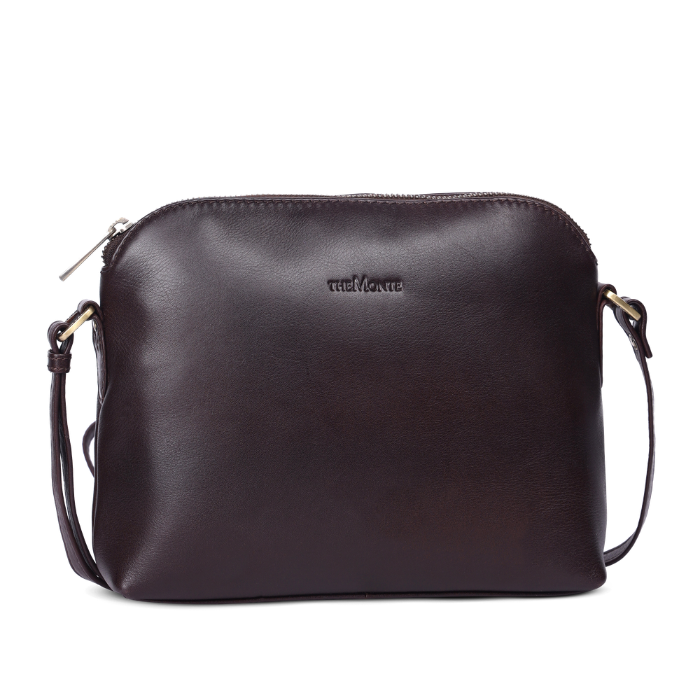 Crossbody-veskesmall i skinn